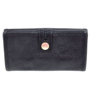 MICHAEL KORS BLACK GENUINE LEATHER ID CARD COIN HOLDER BILL BIFOLD WALLET